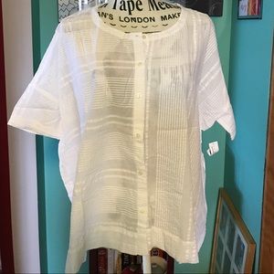 Button front short sleeve shirt